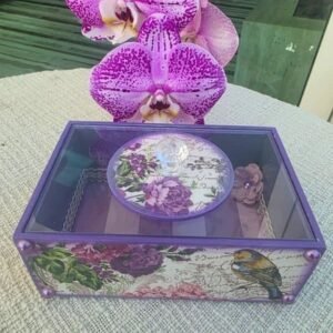 Caixa Floral Roxa