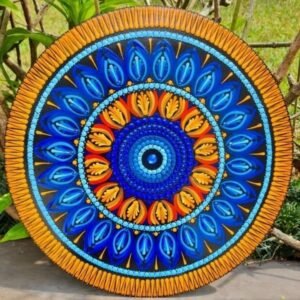 Mandala Azul e Amarela