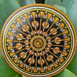 Mandala Amarela e Branca